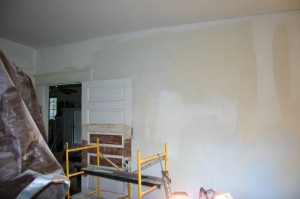 Even the walls required a lot of work.