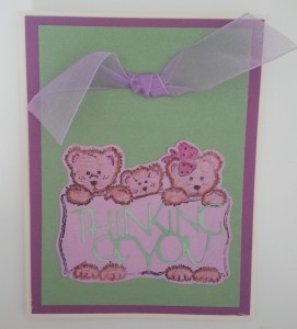Thinking of You Bear Card