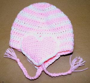 Heart Earflap Hat