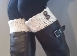 White Boot Cuffs