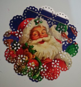 Repurposed Card-Santa