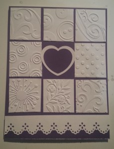 Embossed Blocks Card