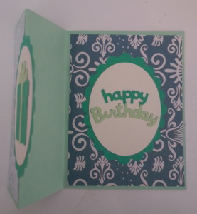 Birthday Unique Fold Card Inside